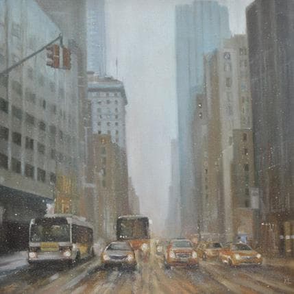 Peinture Winter is coming par Lokotska Katie  | Tableau Figuratif Huile Urbain