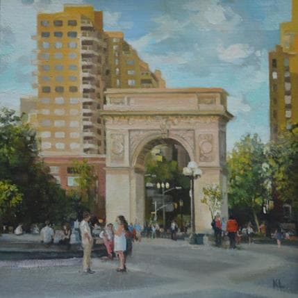 Peinture Serenity par Lokotska Katie  | Tableau Figuratif Huile Urbain