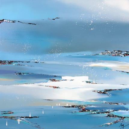 Gemälde 770 von Naen | Gemälde Abstrakt Acryl Landschaften, Minimalistisch