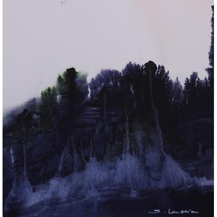 Peinture Abstraction végétale par Langeron Stéphane | Tableau Matiérisme Aquarelle