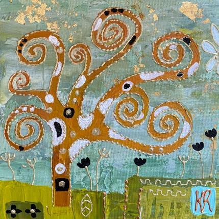 Peinture June 25 par Romanelli Karine | Tableau Figuratif Collage Paysages