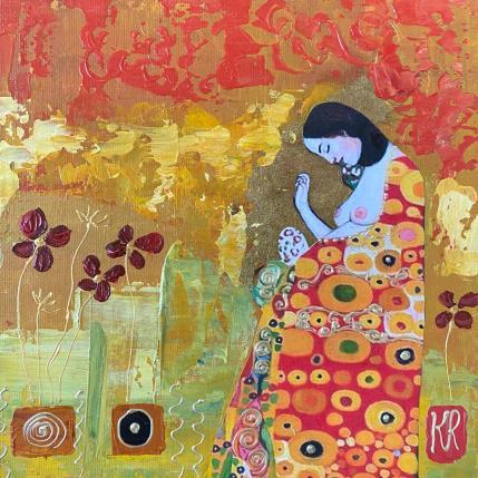 Peinture Maternity par Romanelli Karine | Tableau Figuratif Collage Scènes de vie