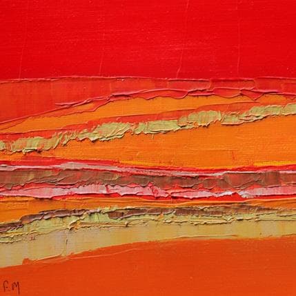 Peinture Rythme par Marteau Frederique | Tableau Abstrait Huile Paysages