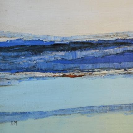 Peinture Plaisir d'y être par Marteau Frederique | Tableau Abstrait Huile Paysages