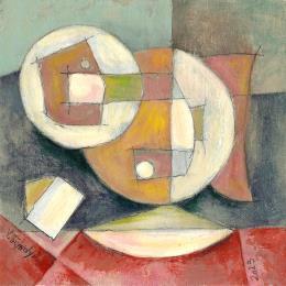 Peinture Sings par Tryndyk Vasily | Tableau Abstrait Huile Minimaliste