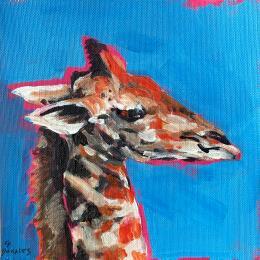 Peinture GIRAFE 6 par Morales Géraldine | Tableau Figuratif Acrylique Animaux