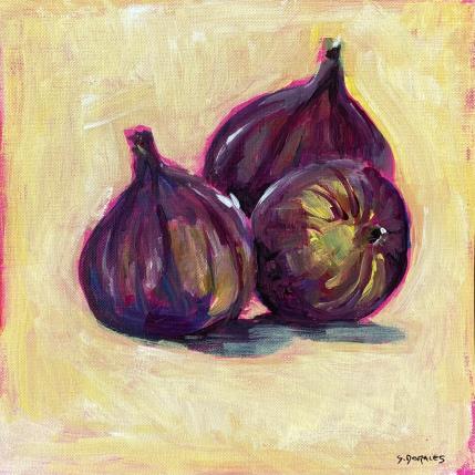 Painting FIGUES by Morales Géraldine | Painting Figurative Acrylic Pop icons, Still-life