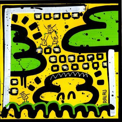 Peinture Green day par Ralau | Tableau Pop-art Acrylique Scènes de vie