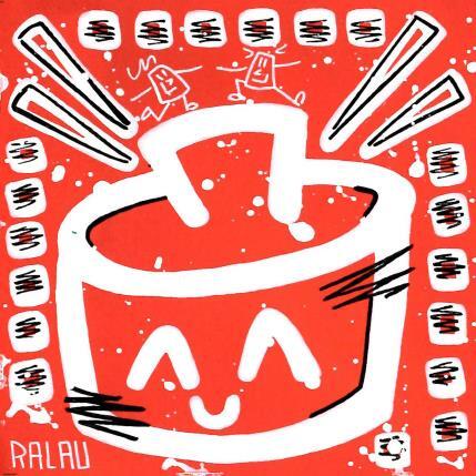 Gemälde Instant rice von Ralau | Gemälde Pop-Art Acryl Alltagsszenen