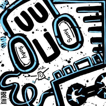 Painting Vintage sound by Ralau | Painting Pop-art Acrylic Life style, Portrait