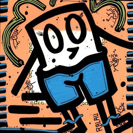 Peinture Taille 44 par Ralau | Tableau Pop-art Acrylique Scènes de vie