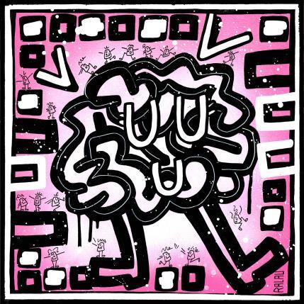 Peinture Factory brain 2 par Ralau | Tableau Pop-art Acrylique Scènes de vie