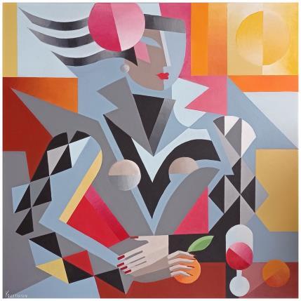 Painting En terrasse by Gustavsen Karl | Painting Figurative Acrylic Life style