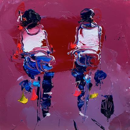 Painting Bonheur by Raffin Christian | Painting Figurative Acrylic, Oil Life style, Pop icons