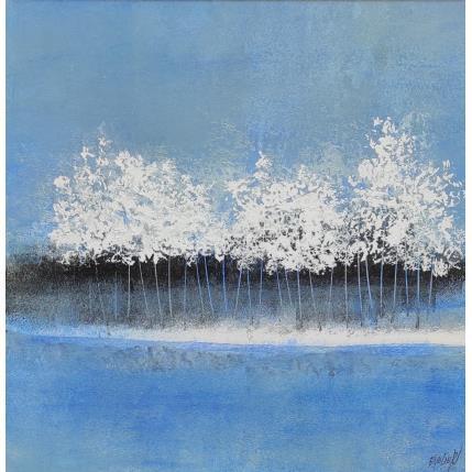 Painting Sérénité 1 by Escolier Odile | Painting Figurative Acrylic Landscapes