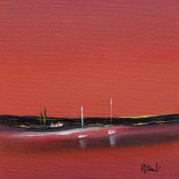 Gemälde Emotions marines 49 von Roussel Marie-Ange et Fanny | Gemälde Figurativ Öl Marine