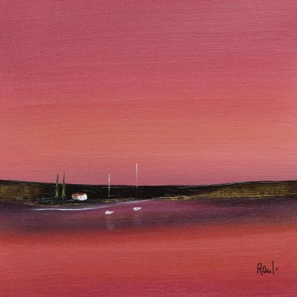 Gemälde Sérénité 49 von Roussel Marie-Ange et Fanny | Gemälde Figurativ Öl Marine