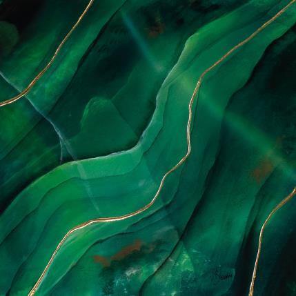 Painting Onyx renaissance II by Baroni Victor | Painting Abstract Acrylic Minimalist, Pop icons