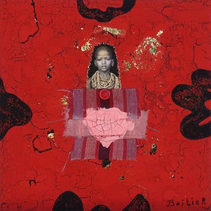 Painting 13-168 by Boitier Thierry | Painting Raw art Acrylic, Cardboard