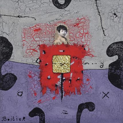 Painting 13-170 by Boitier Thierry | Painting Raw art Acrylic, Cardboard