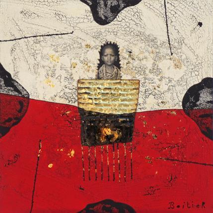 Painting 19-141 by Boitier Thierry | Painting Raw art Acrylic, Cardboard Pop icons