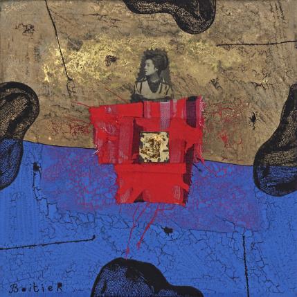 Painting 19-142 by Boitier Thierry | Painting Raw art Acrylic, Cardboard Pop icons