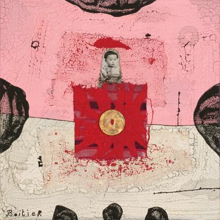 Painting 19-143 by Boitier Thierry | Painting Raw art Acrylic, Cardboard Pop icons