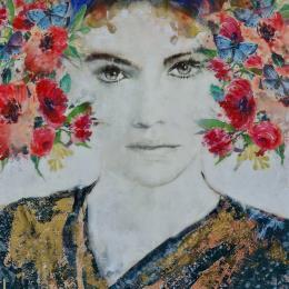 Peinture Carme II par Bofill Laura | Tableau Figuratif Acrylique, bois Portraits