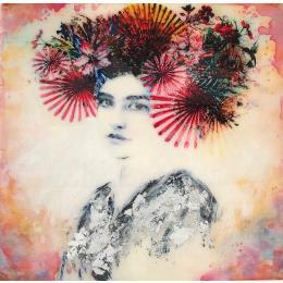 Painting Sentimiento by Bofill Laura | Painting Figurative Acrylic, Wood Portrait