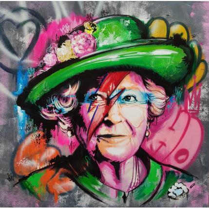 Peinture Queen Bowie Dreamer par Sufyr | Tableau Street Art Acrylique, Graffiti icones Pop