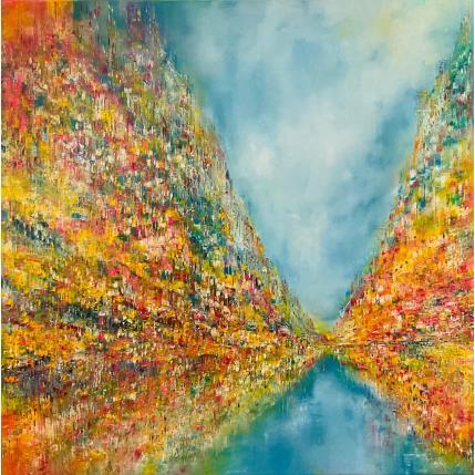 Painting Ville Papillon by Levesque Emmanuelle | Painting Figurative Oil