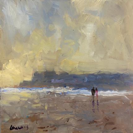 Peinture Seuls au monde par Greco Salvatore | Tableau Figuratif Bois, Huile Marine, Paysages