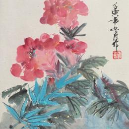 Painting Flowers  by Yu Huan Huan | Painting Figurative Ink Still-life