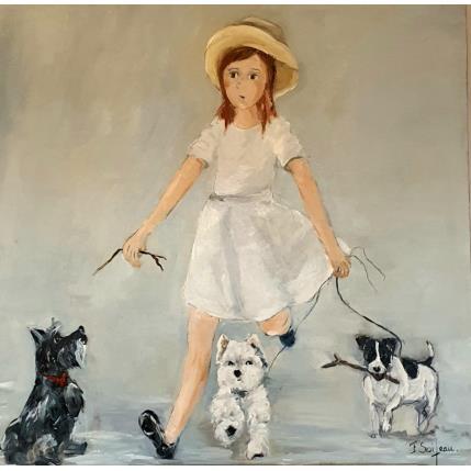 Peinture Just black and white par Soizeau Françoise | Tableau Figuratif Acrylique scènes de vie