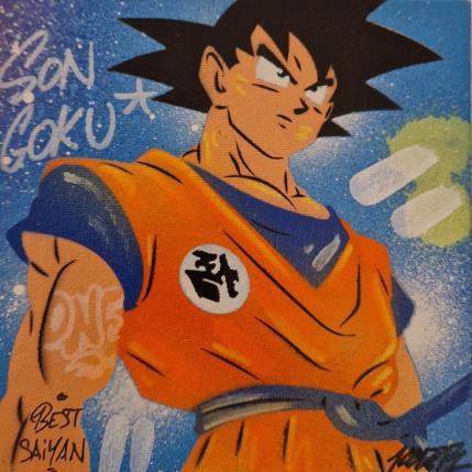 Painting Son Goku  by Kedarone | Painting Street art Graffiti, Posca Pop icons