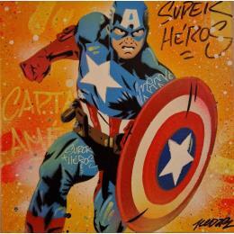 Painting Captain America  by Kedarone | Painting Street art Graffiti, Posca Pop icons