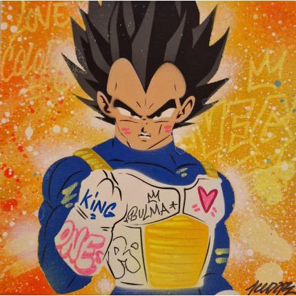Painting Végeta by Kedarone | Painting Street art Graffiti, Posca Pop icons