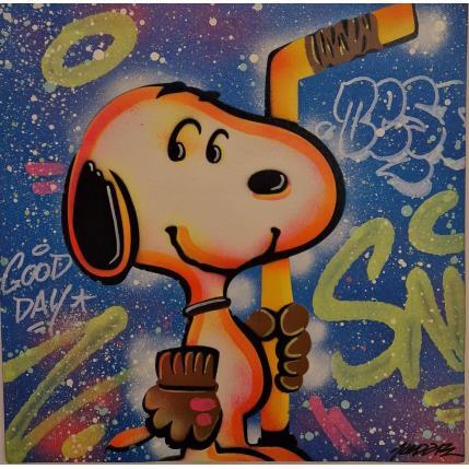 Painting Snoopy hockey  by Kedarone | Painting Street art Graffiti, Posca Pop icons
