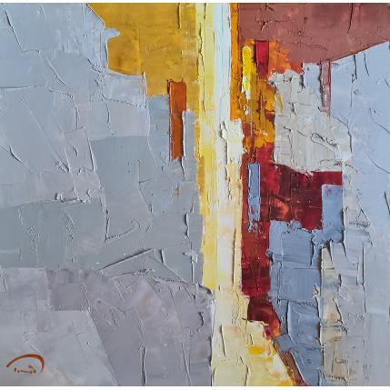 Painting La chaleur de l'après-midi by Tomàs | Painting Abstract Oil Life style, Urban