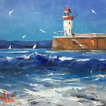 Peinture Ecume par Hébert Franck | Tableau Figuratif Huile Marine, Paysages