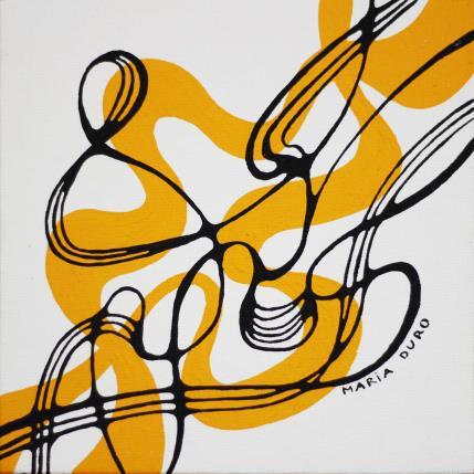 Peinture Sundown par Duro Maria | Tableau Abstrait Acrylique Minimaliste