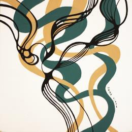 Painting Karma incense by Duro Maria | Painting Abstract Acrylic Black & White, Minimalist, Pop icons