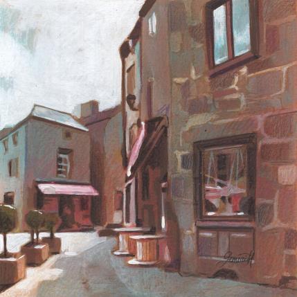 Peinture Reflets bleutés par Gemini. H  | Tableau Réalisme Acrylique, Huile Architecture, Urbain