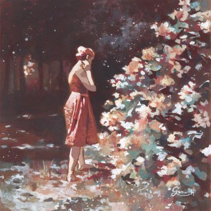 Peinture Pensées solitaires par Gemini. H  | Tableau Réalisme Acrylique, Huile Nature, Scènes de vie