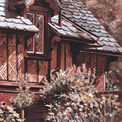 Peinture A l'abris des regards par Gemini. H  | Tableau Réalisme Acrylique, Huile Architecture, Urbain