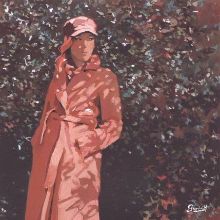 Peinture Aux aguets par Gemini. H  | Tableau Réalisme Acrylique, Huile Mode, Nature, Scènes de vie