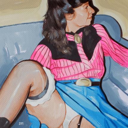 Peinture Cowgirl par ZIM | Tableau Figuratif Acrylique Portraits, Scènes de vie, Société