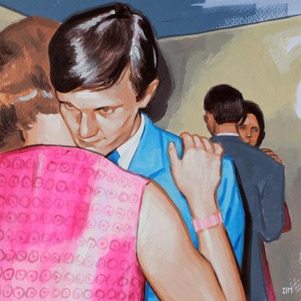 Peinture Dance slowly par ZIM | Tableau Figuratif Acrylique Portraits, Scènes de vie, Société