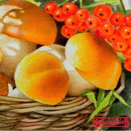 Peinture Cueuillette ensoleillée  par Tchirieff Katia | Tableau Réalisme Acrylique Nature