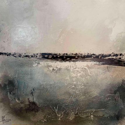 Painting Abstraction # 1220 by Hévin Christian | Painting Abstract Wood Minimalist